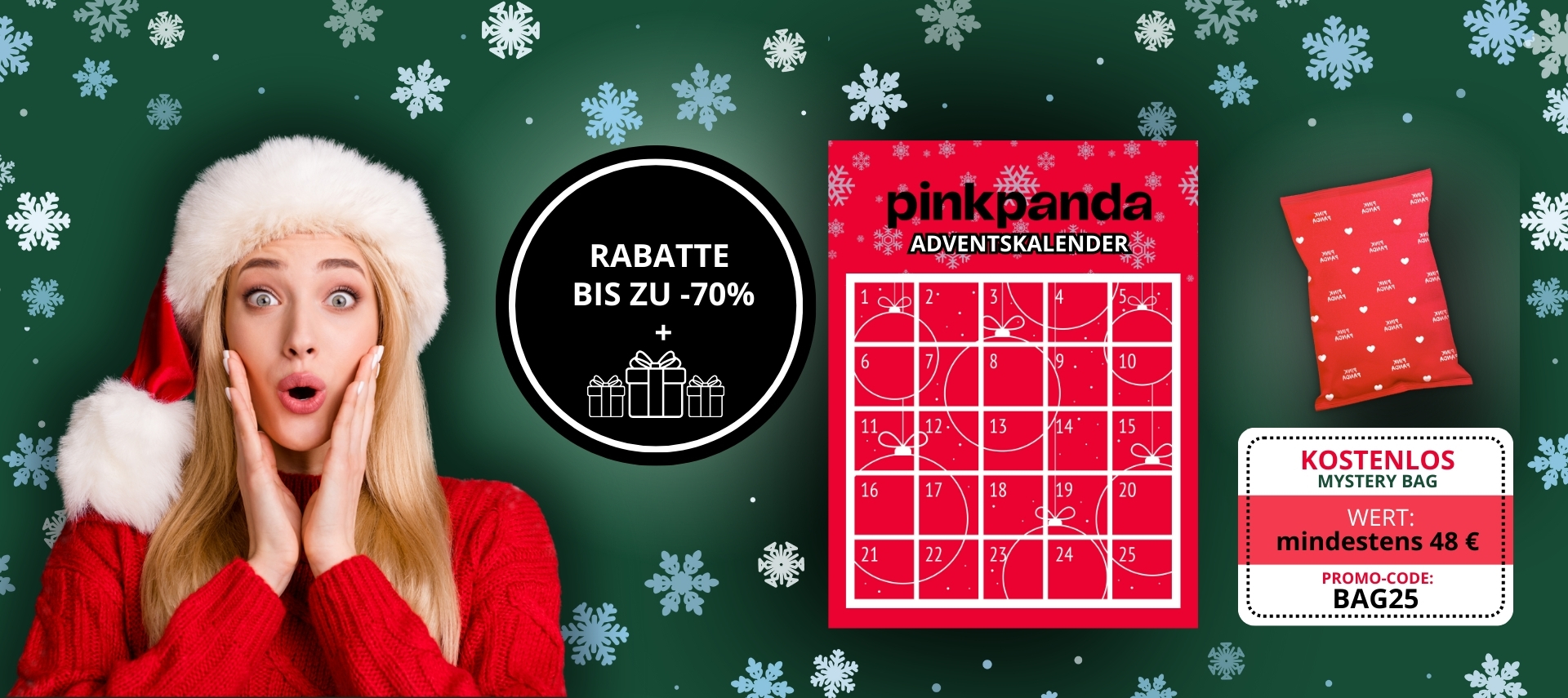 Weihnachtscountdown mit Pink Pandas Adventskalender