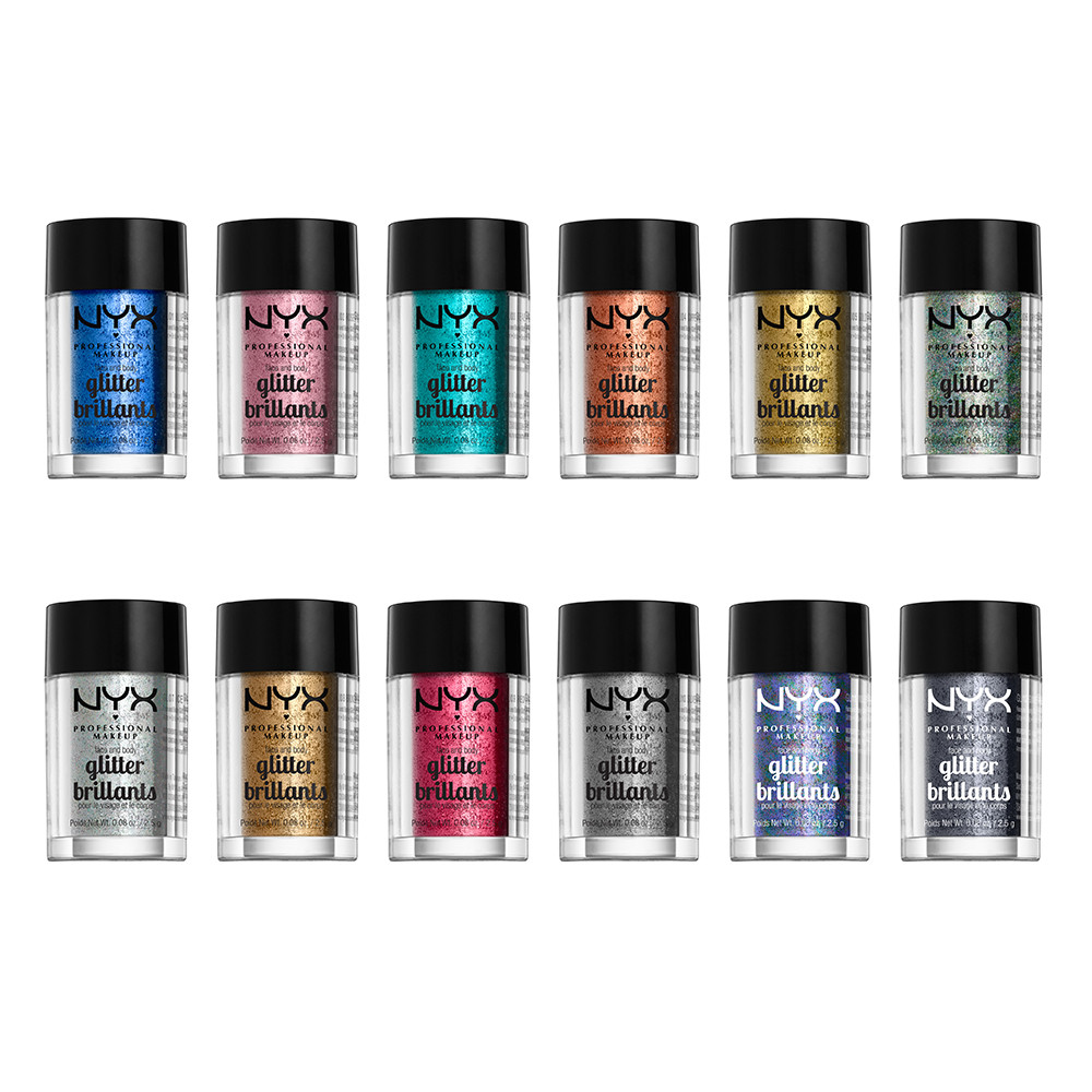 NYX Professional Makeup Glitzer Face & Body Glitter Silver (GLI10