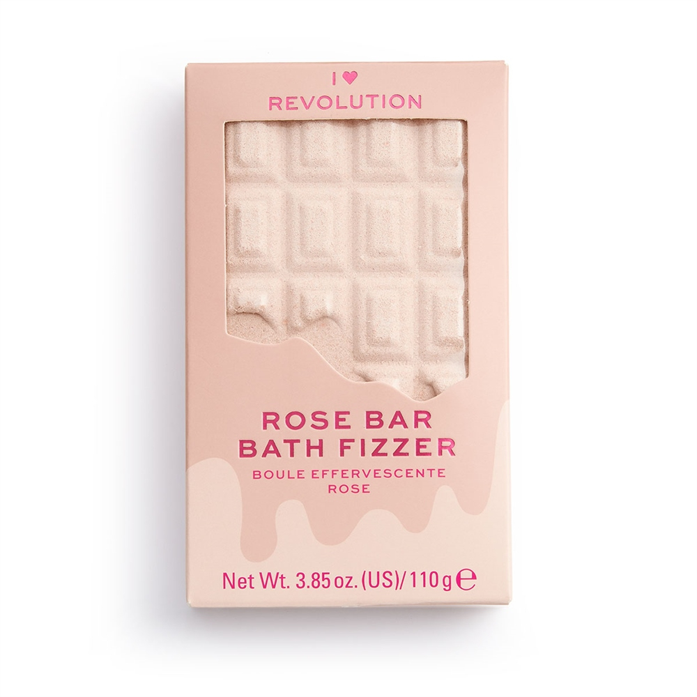 I Heart Revolution Badfizzer Chocolate Bar Bath Fizzer Rose PINK