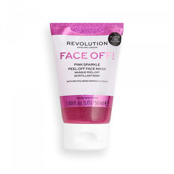 Revolution Skincare Gesichtsmaske Face Off! Pink Sparkle Peel Off