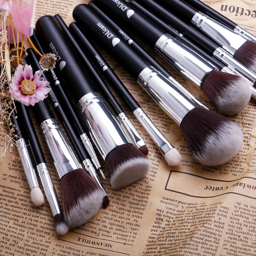 DUcare set pensule machiaj Classic Black15in1 Makeup Brush Set PINK