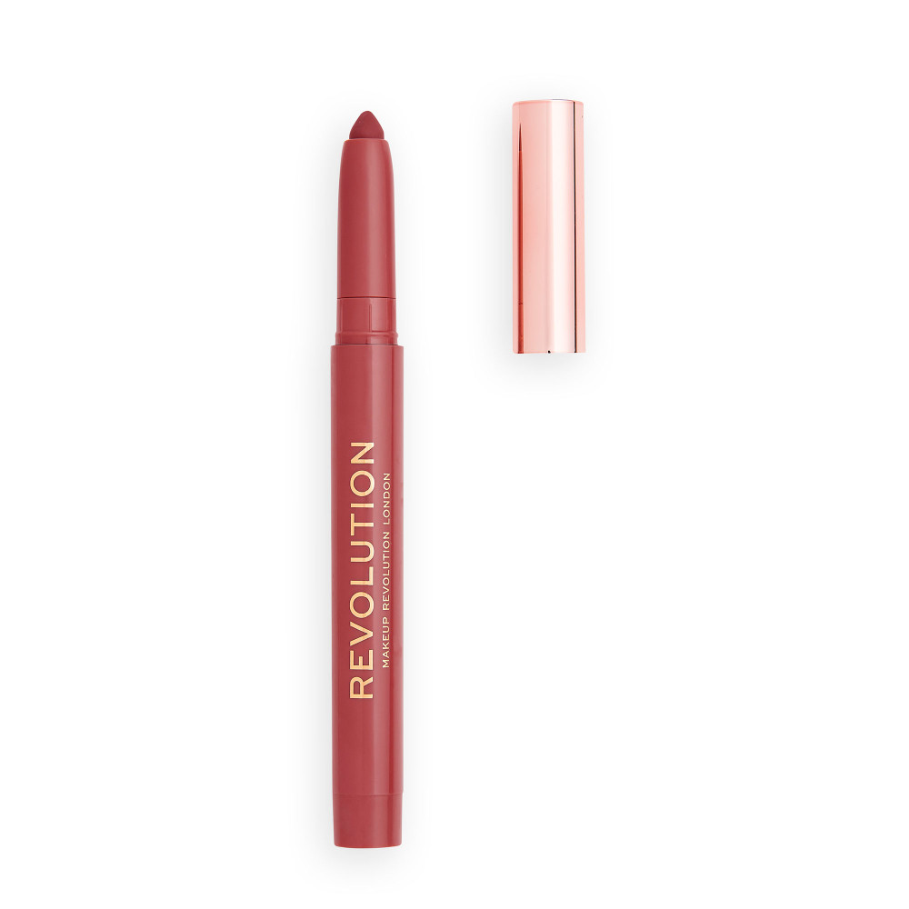 Revolution Velvet Kiss Lip Crayon - Rose - PINK PANDA