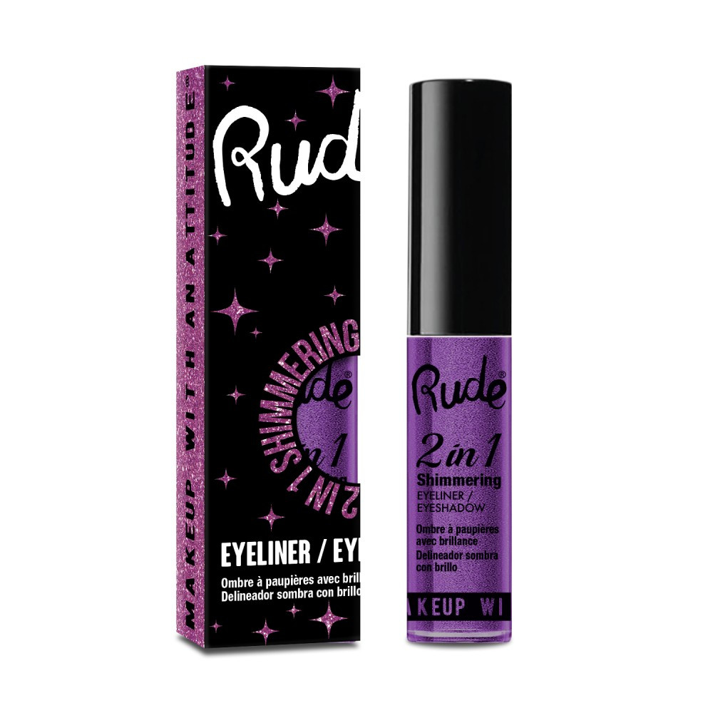 Rude Cosmetics 2in1 Shimmering Eyeliner/Eyeshadow Amethyst PINK PANDA