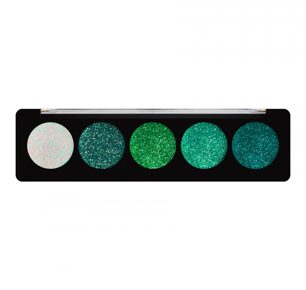 Profusion Cosmetics Glitter Eyeshadow Palette Emerald Gems PinkPanda.it