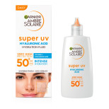 Garnier Ambre Solaire fluid za obraz z začitnim faktorjem SPF50 - Ultra-Light Sensitive Face Fluid SPF50