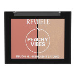 Revuele Blush & Highlighter Duo - Peachy Vibes