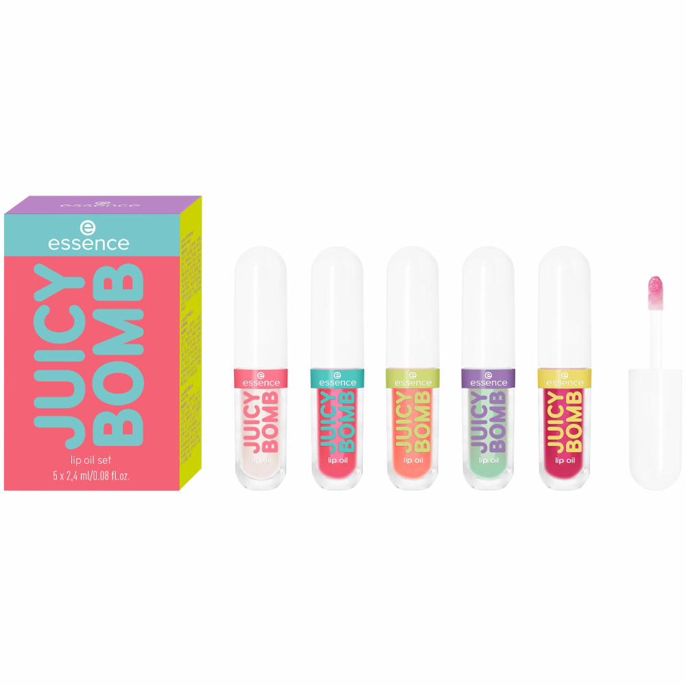 essence sada olejov na pery JUICY BOMB Lip Oil Set Glossy Days