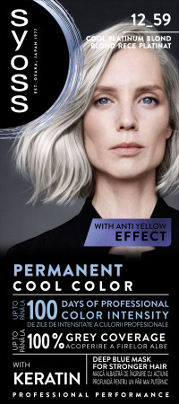 Syoss vopsea de păr Permanent Coloration - 12_59 Cool Platinum Blond