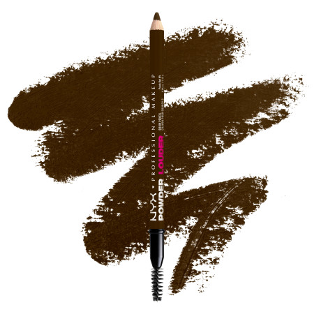 NYX Professional Makeup tužka na obočí s kartáčkem - Powder Louder Brow Pencil - Ash Brown​
