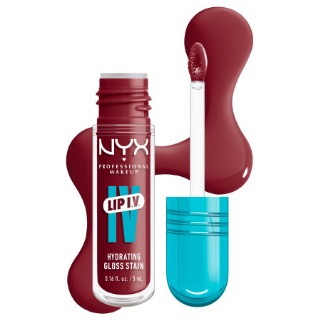 NYX Professional Makeup Lip I.V. Hydrating Lip Gloss Stain - 09 Blush Rush