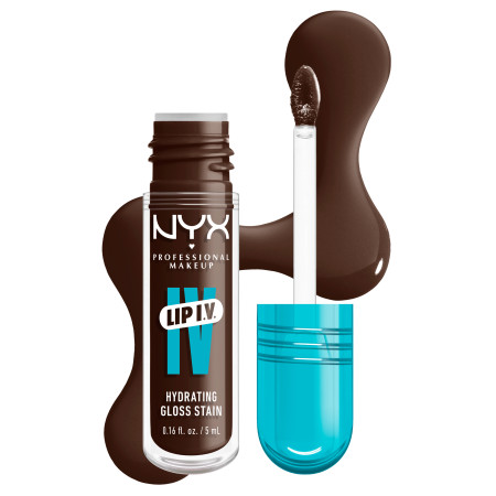NYX Professional Makeup Lip I.V. Hydrating Lip Gloss Stain - 06 Espresso Soak