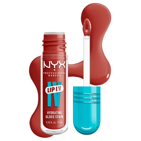 NYX Professional Makeup Lip I.V. Hydrating Lip Gloss Stain - 12 Burst That Tang