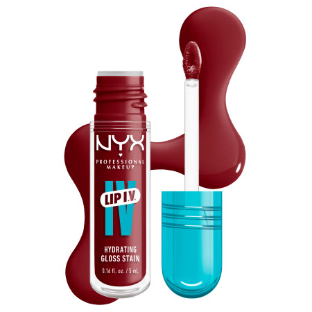 NYX Professional Makeup Lip I.V. Hydrating Lip Gloss Stain - 13 Cranberry Splash