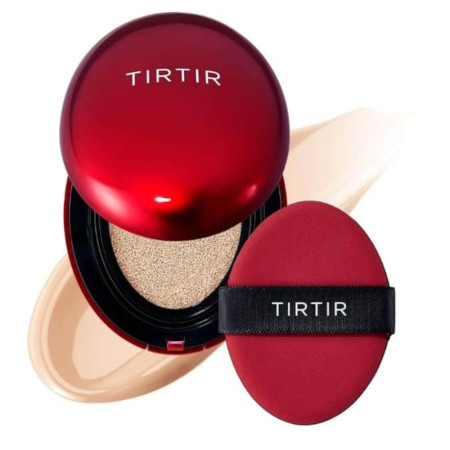 TIRTIR dlouhotrvající make-up v houbičce s vysokou UV ochranou (mini) - Mask Fit Red Mini Cushion - 21C Cool Ivory