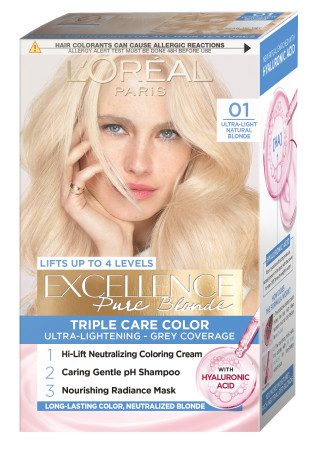 L’Oréal Paris barva na vlasy - EXCELLENCE Pure Blonde - 01 Ultra- Light Natural Blonde