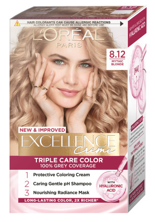 L’Oréal Paris barva na vlasy - EXCELLENCE Creme - 8.12 Mythic Blonde