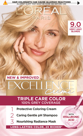 L’Oréal Paris barva na vlasy - EXCELLENCE Creme - 9.0 Very Light Blonde