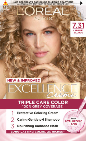 L’Oréal Paris barva na vlasy - EXCELLENCE Creme - 7.31 Caramel Blonde