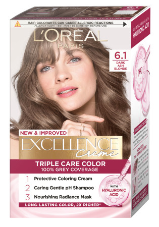 L’Oréal Paris barva na vlasy - EXCELLENCE Creme - 6.1 Dark Ash Blonde
