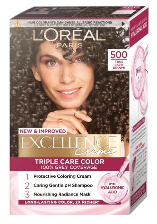 L’Oréal Paris barva na vlasy - EXCELLENCE Creme - 500 True Light Brown