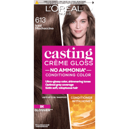 L’Oréal Paris farba na vlasy - Casting Crème Gloss Hair Color - 613 Iced Mochaccino