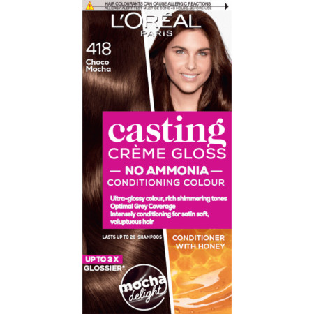 L’Oréal Paris vopsea de par - Casting Crème Gloss Hair Color - 418 Choco Mocha