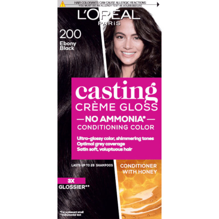 L’Oréal Paris vopsea de par - Casting Crème Gloss Hair Color - 200 Ebony Black