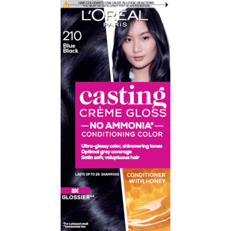 L’Oréal Paris farba na vlasy - Casting Crème Gloss Hair Color - 210 Blue Black