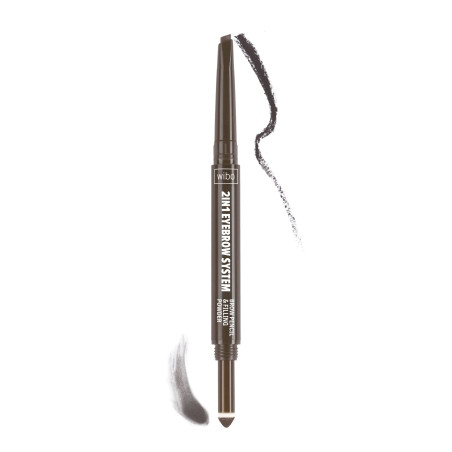 Wibo - Wibo 2in1 Eyebrow System Brow Pencil & Filling Powder - 03